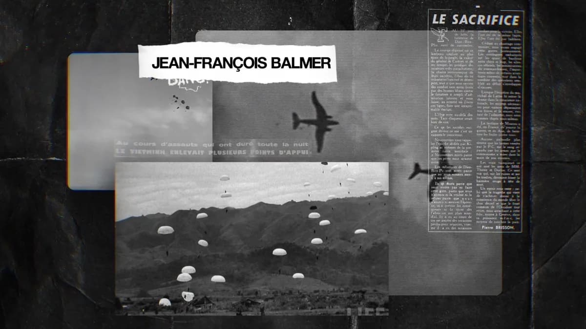 Jean-François Balmer, sur un largage de parachutistes