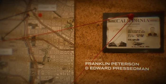 « Franklin Peterson & Edward Pressedman » : la carte de Californie
