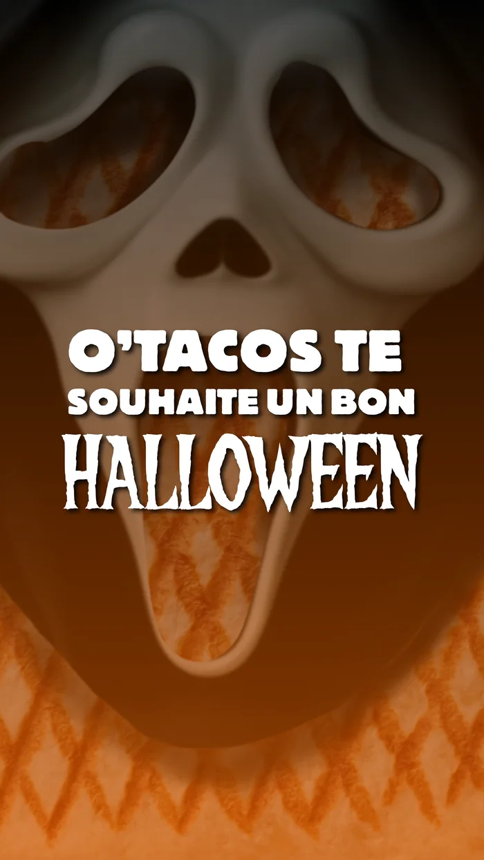 Le carton final du motion : O'Tacos te souhaite un bon Halloween